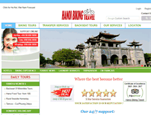 Tablet Screenshot of hanoibikingtravel.com